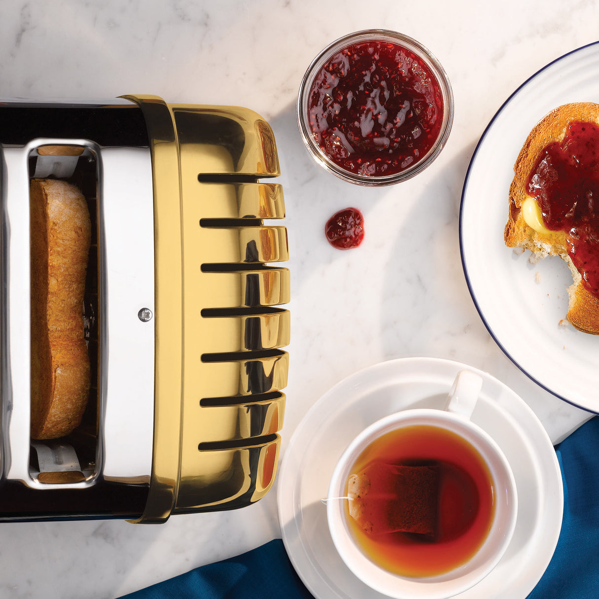 Dualit 2 Slice NewGen Classic Toaster, Brass