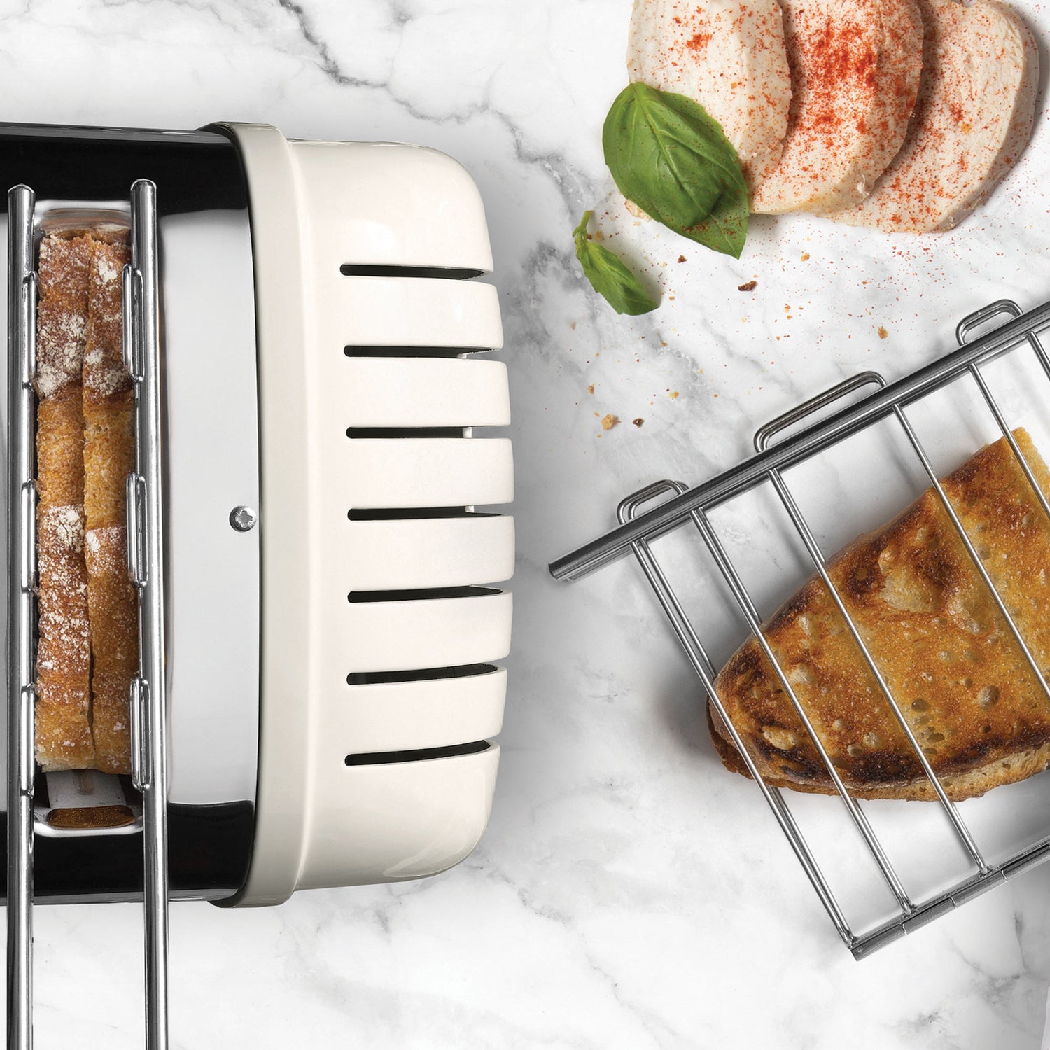 Dualit 2 Slice NewGen Classic Toaster, Canvas White