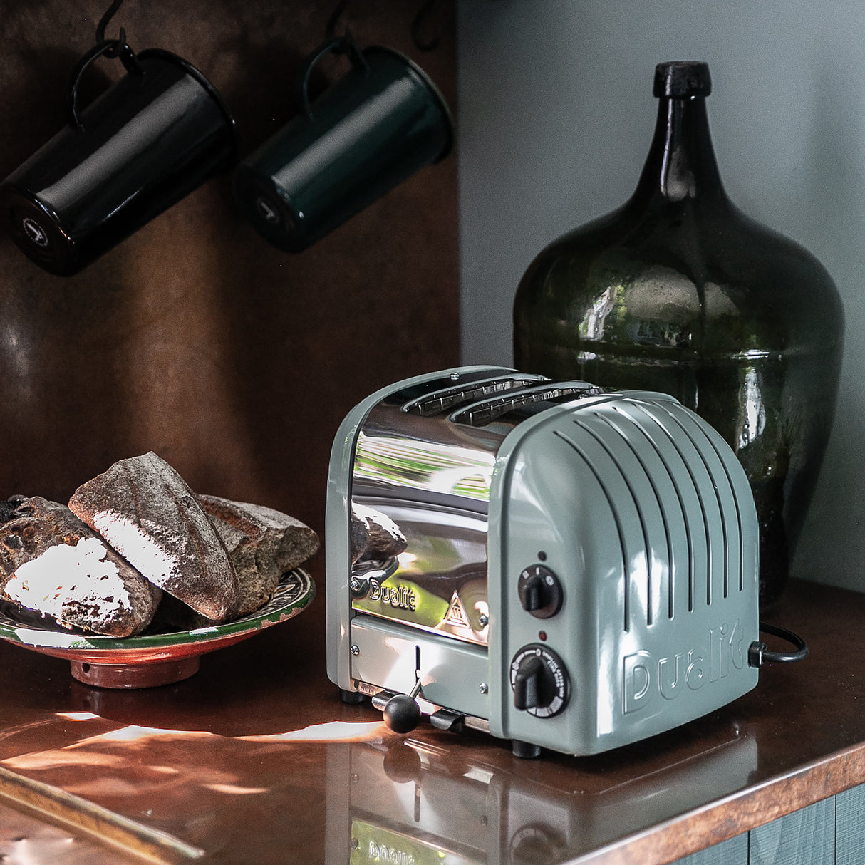 Dualit 2 Slice NewGen Classic Toaster, Eucalyptus
