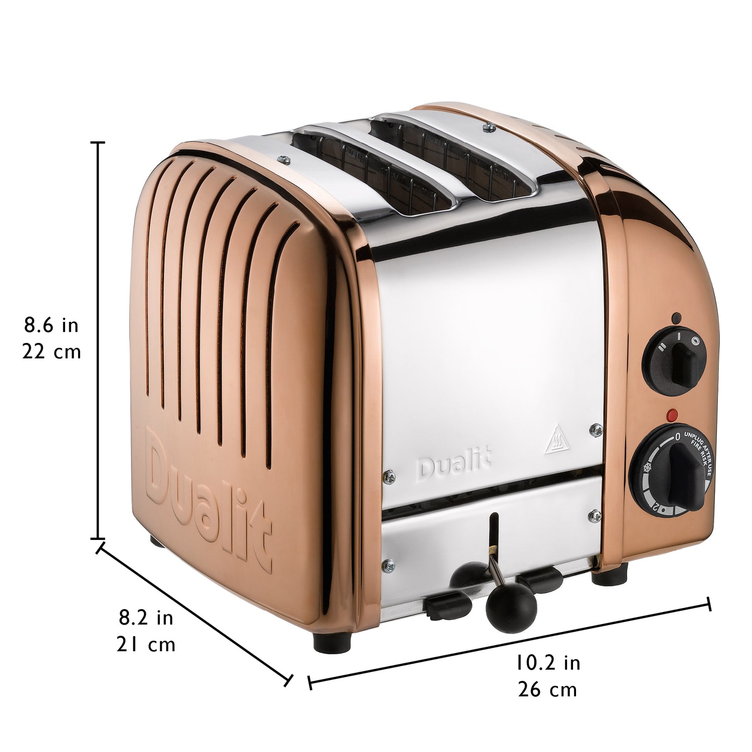 Dualit 2 Slice NewGen Classic Toaster, Petal Pink
