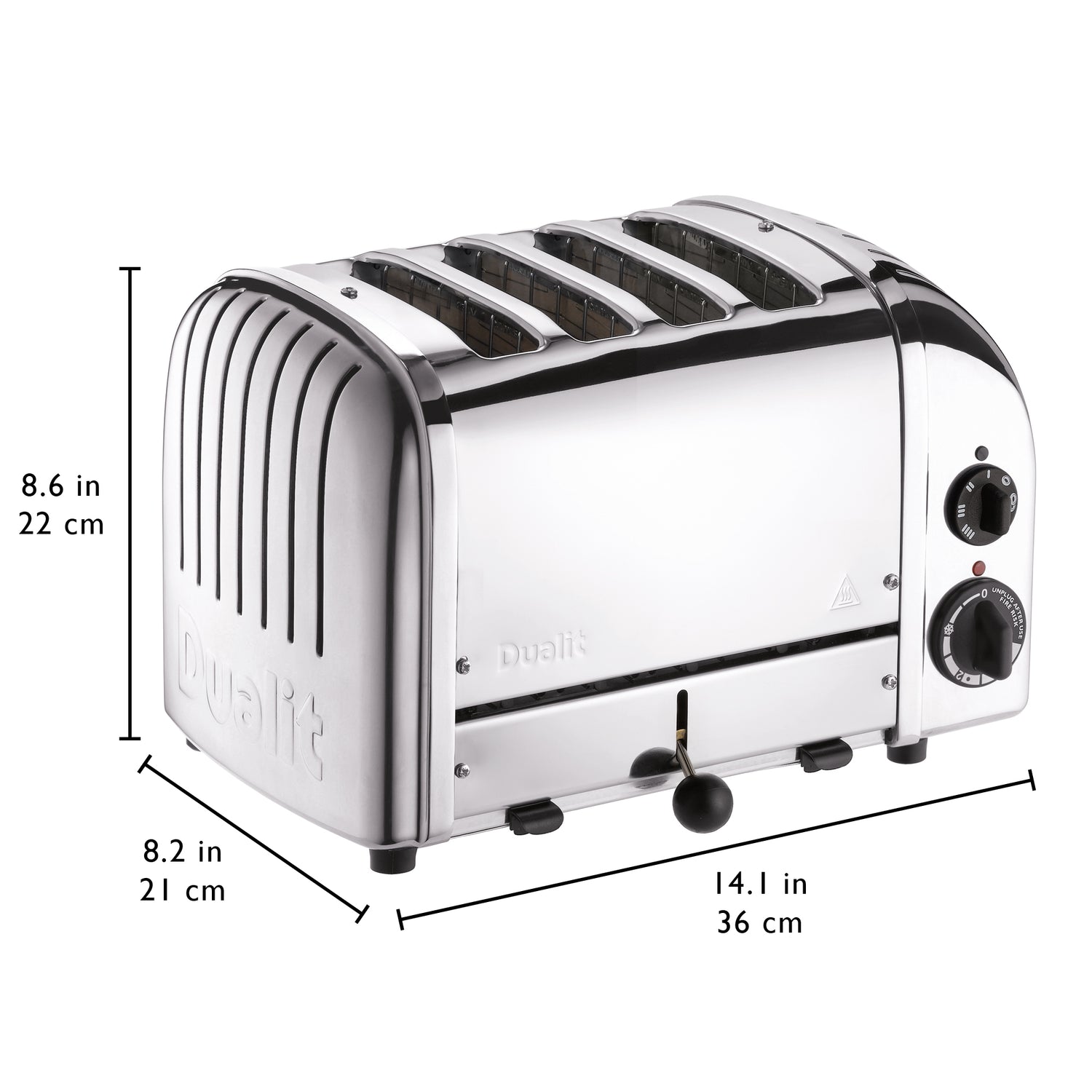 Dualit 4 Slice NewGen Classic Toaster, Stealth Black