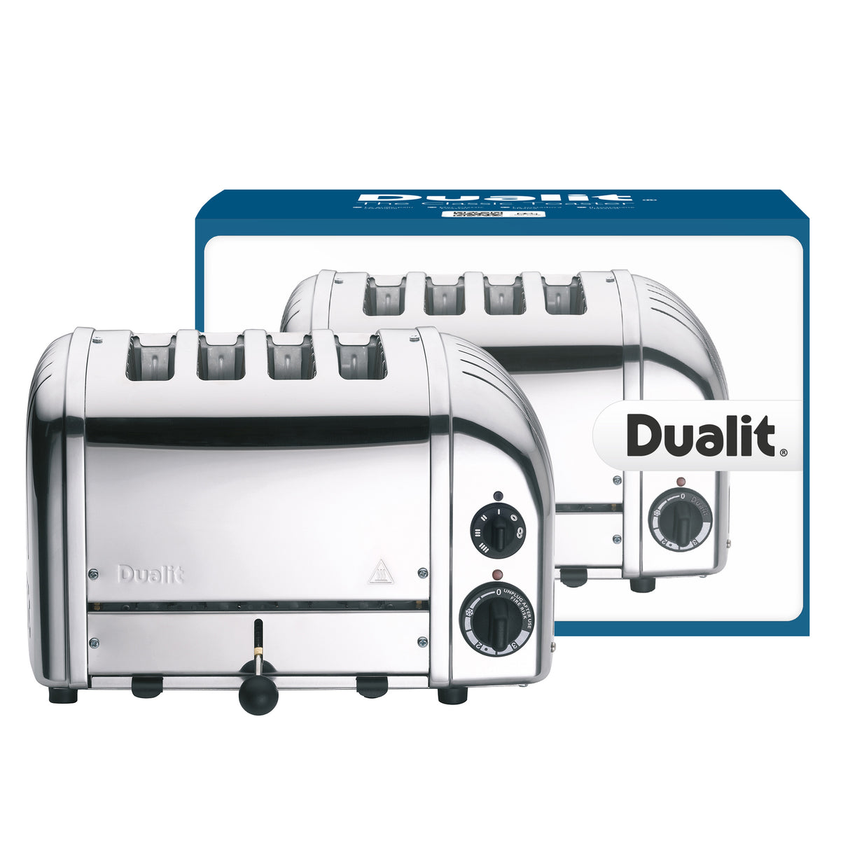Dualit 4 Slice NewGen Classic Toaster, Stealth Black