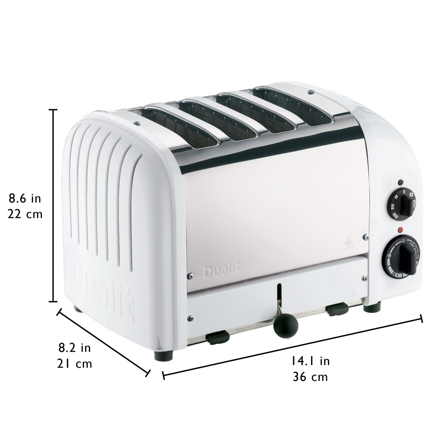 Dualit 4 Slice NewGen Classic Toaster, White