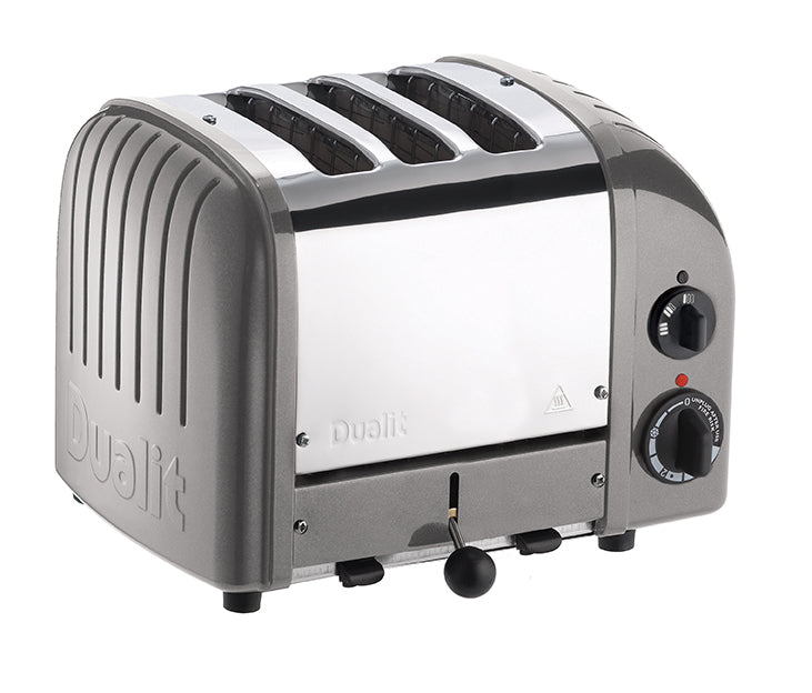 Dualit 2+1 Combi Classic Toaster, Metallic Silver