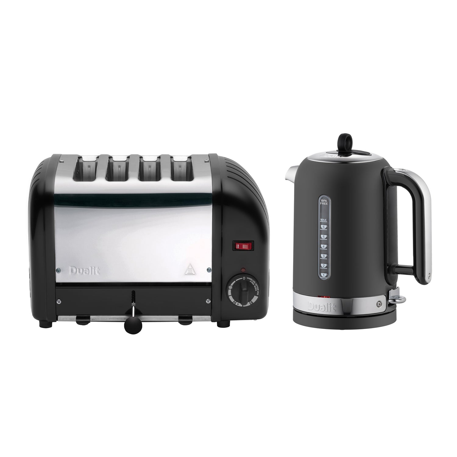 Dualit 4 Slot Vario Classic Toaster - Matt Black