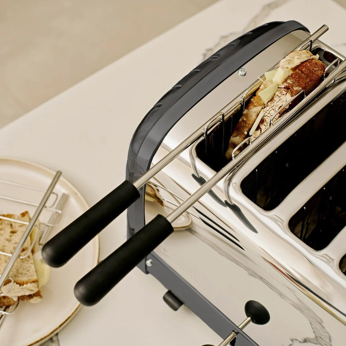Dualit 4 Slice NewGen Classic Toaster, Metallic Charcoal