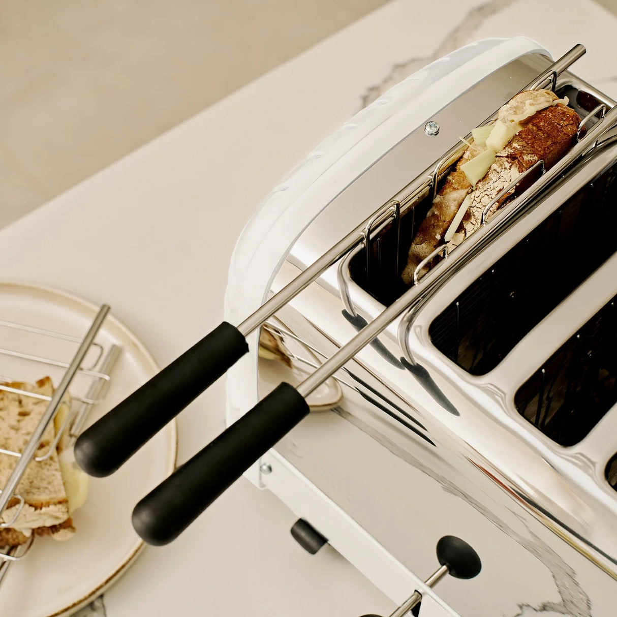 Dualit 2+1 Combi Classic Toaster, White