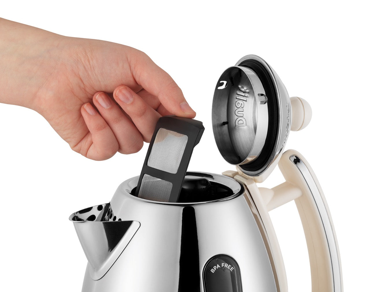 Dualit 1.5L Jug Kettle, Canvas White