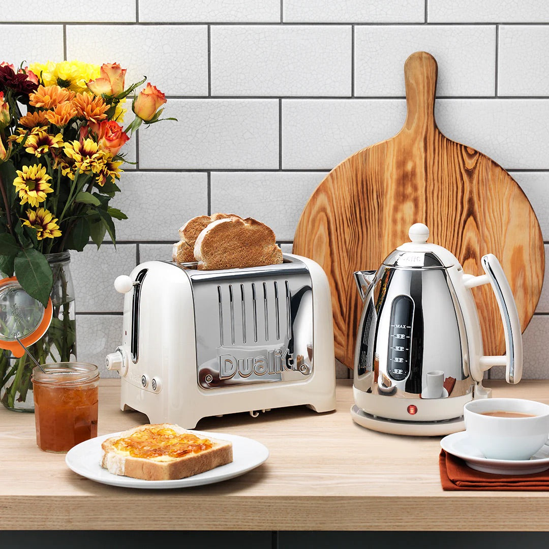 Dualit 2 Slot Lite Toaster, Canvas White