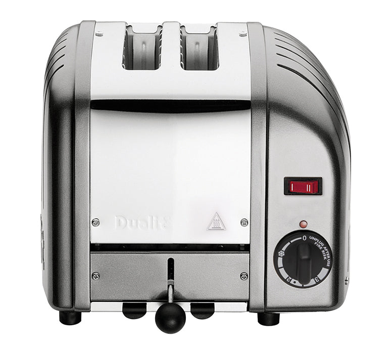 Dualit 2 Slot Vario Classic Toaster - Metallic Silver