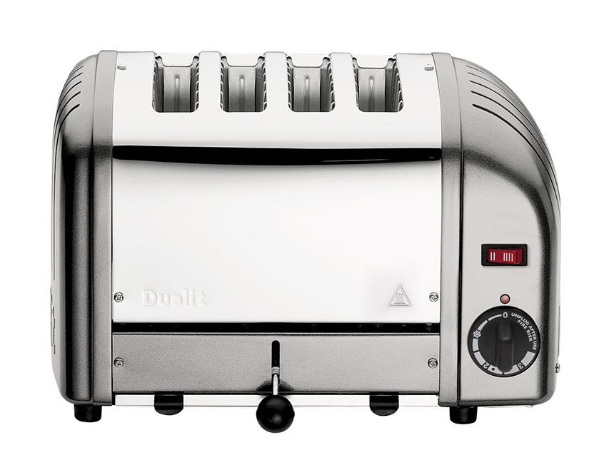 Dualit 4 Slot Vario Classic Toaster - Metallic Silver