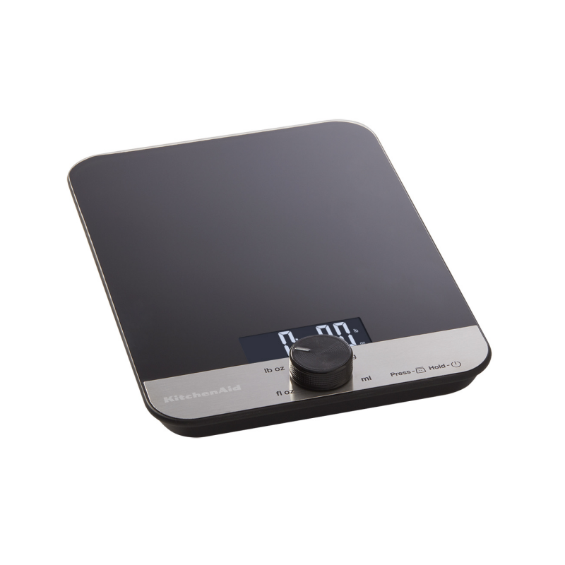 KitchenAid Digital Glass Top Kitchen Scale, 5000g / 5 litres Weighing Capacity