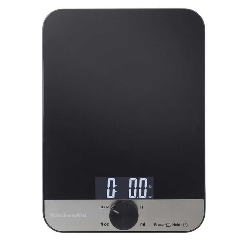 KitchenAid Digital Glass Top Kitchen Scale, 5000g / 5 litres Weighing Capacity
