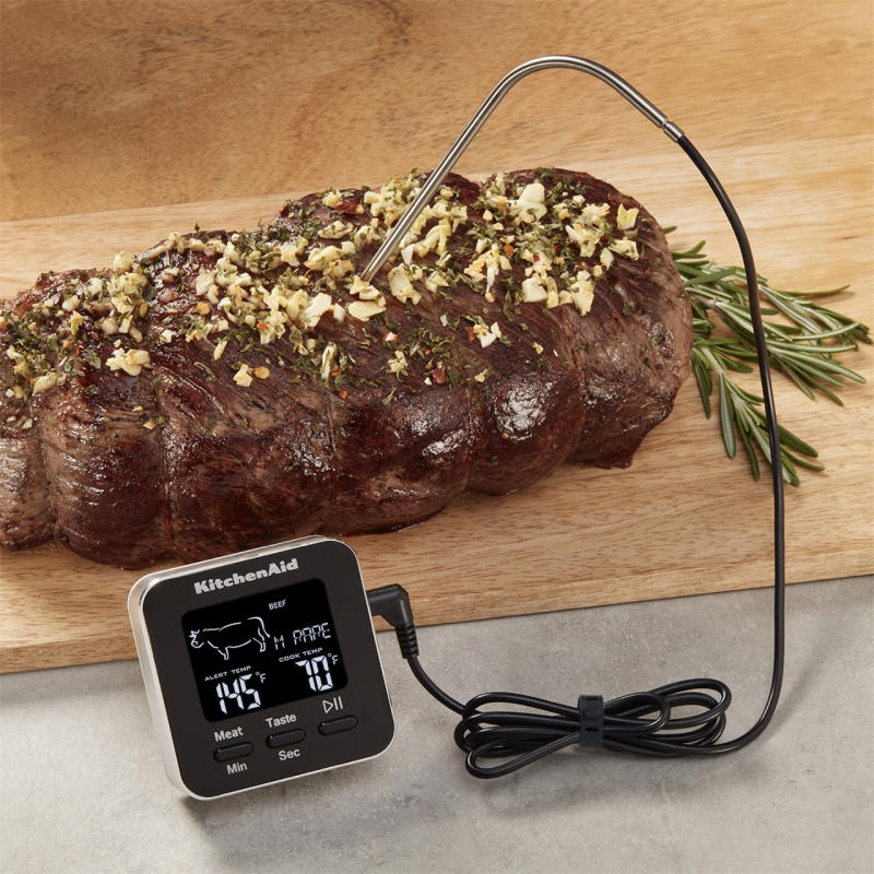 KitchenAid Digital Probe Thermometer with Timer, -20°C to 250°C Range