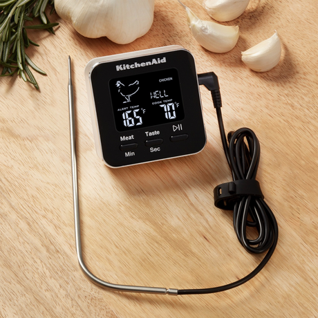 KitchenAid Digital Probe Thermometer with Timer, -20°C to 250°C Range