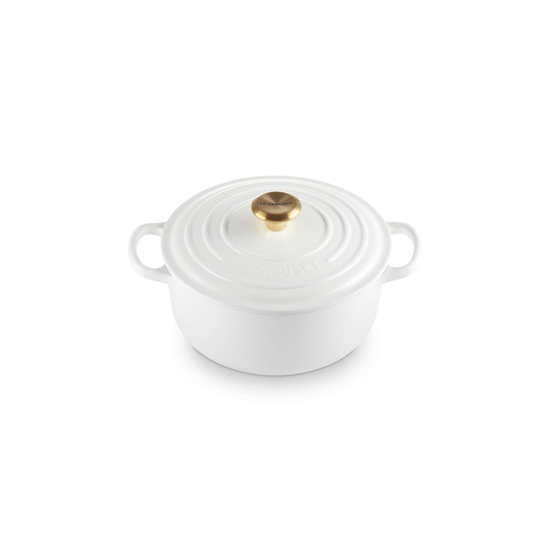 Le Creuset Round Casserole Cast Iron 24 cm/4.2 l, White
