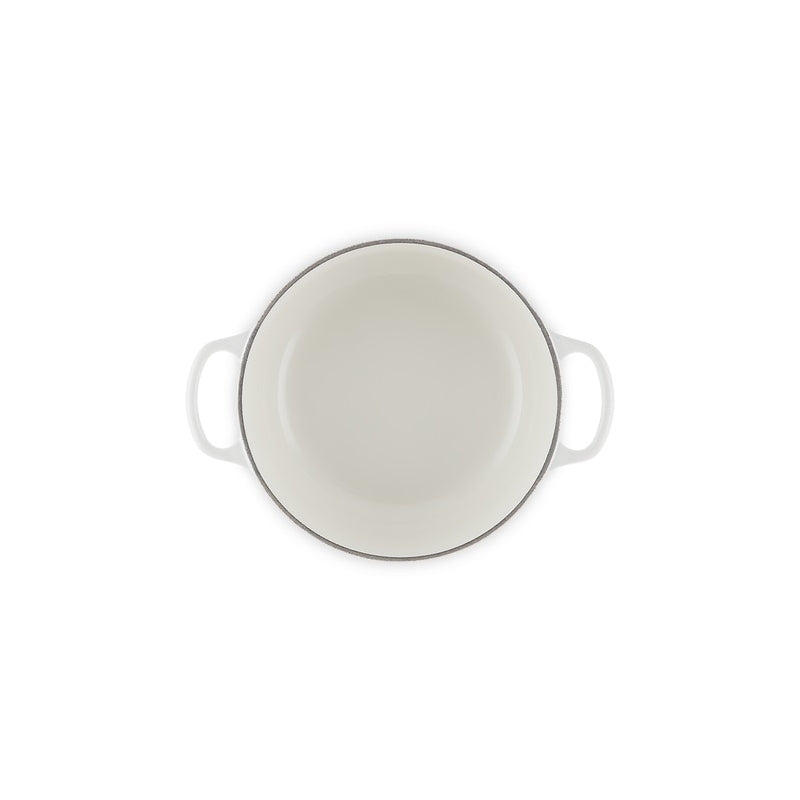 Le Creuset Round Casserole Cast Iron 24 cm/4.2 l, White