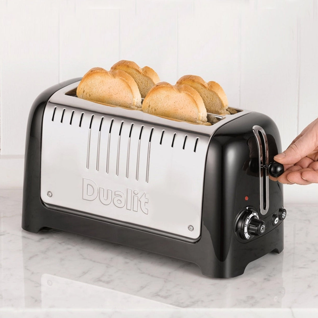 Dualit Long 2 Slot Lite Toaster -  Black