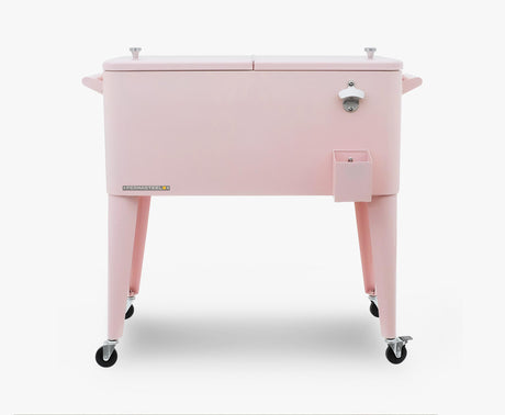 Permasteel 75 Liters Rolling Patio Cooler - Pink
