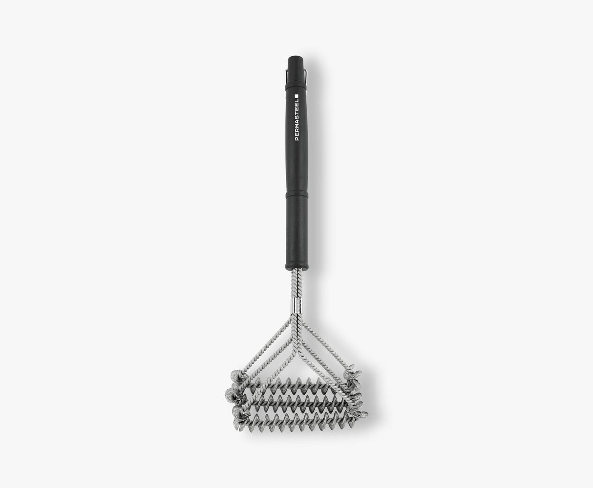 Permasteel Triple Head Stainless Steel Grill Cleaning Brush