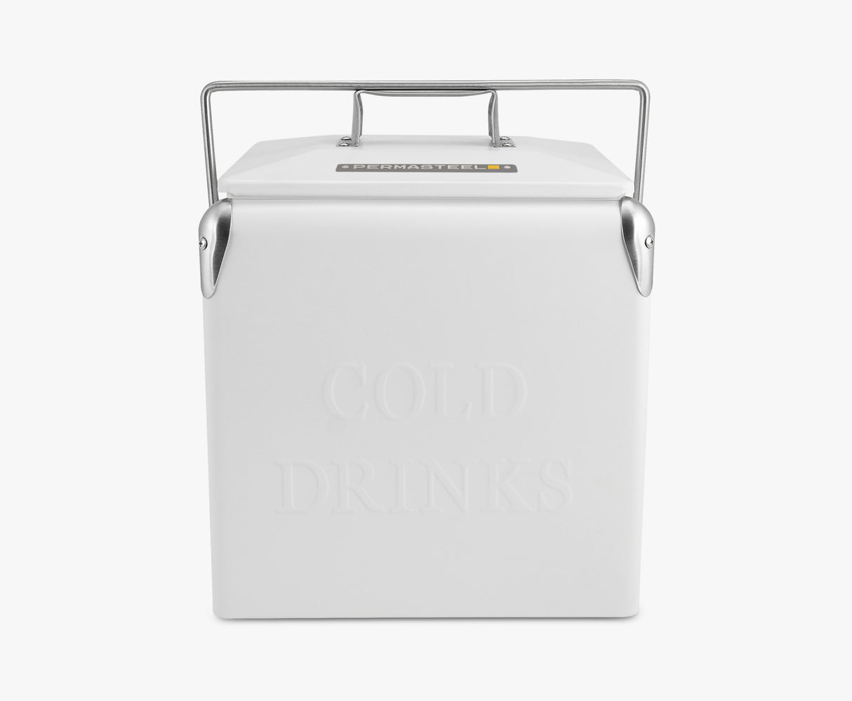 Permasteel 13 Liters Portable Cooler - White