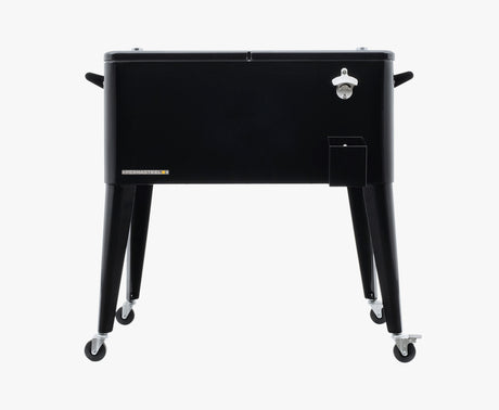 Permasteel 75 Liters Rolling Patio Cooler - Black