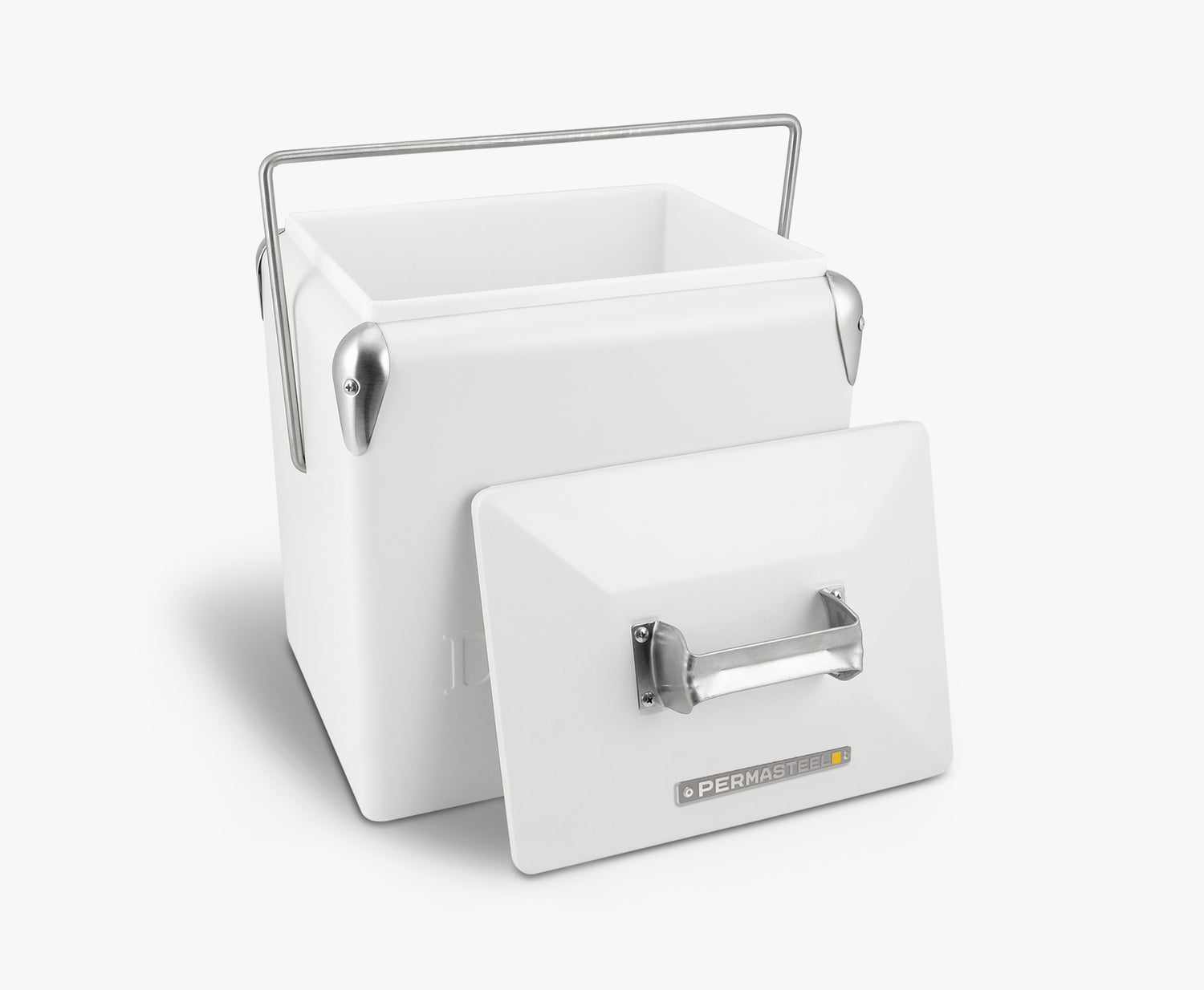 Permasteel 13 Liters Portable Cooler - White