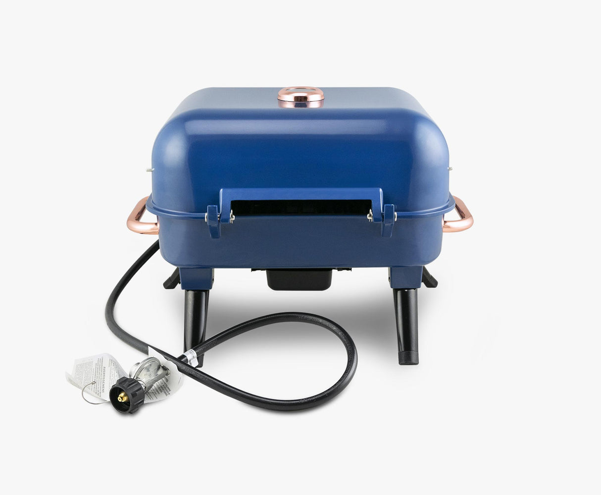 Kenmore 2-Burner – Blue Portable Tabletop Retro Gas Grill