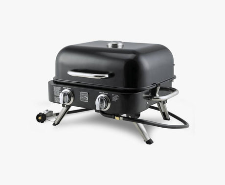 Kenmore 2-Burner – Black Portable Tabletop Retro Gas Grill