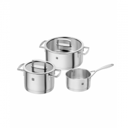 Zwilling Vitality 3-piece pot set, stainless steel