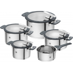 Zwilling pot set Simplify 5 parts, glass lid with strainer