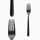 Sola Faro Black Cutlery Set 24 Pieces