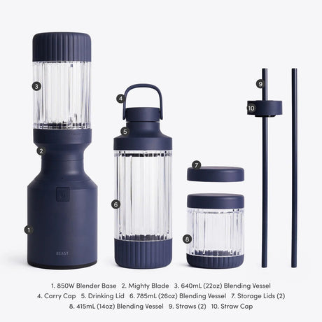 Beast® Mighty 850 Plus – blenderis, Navy