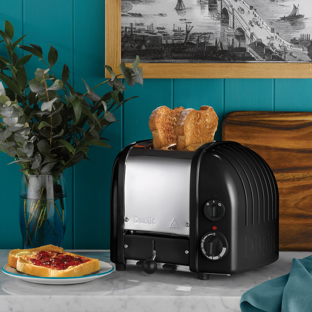 Dualit 2 Slice NewGen Classic Toaster, Matt Black