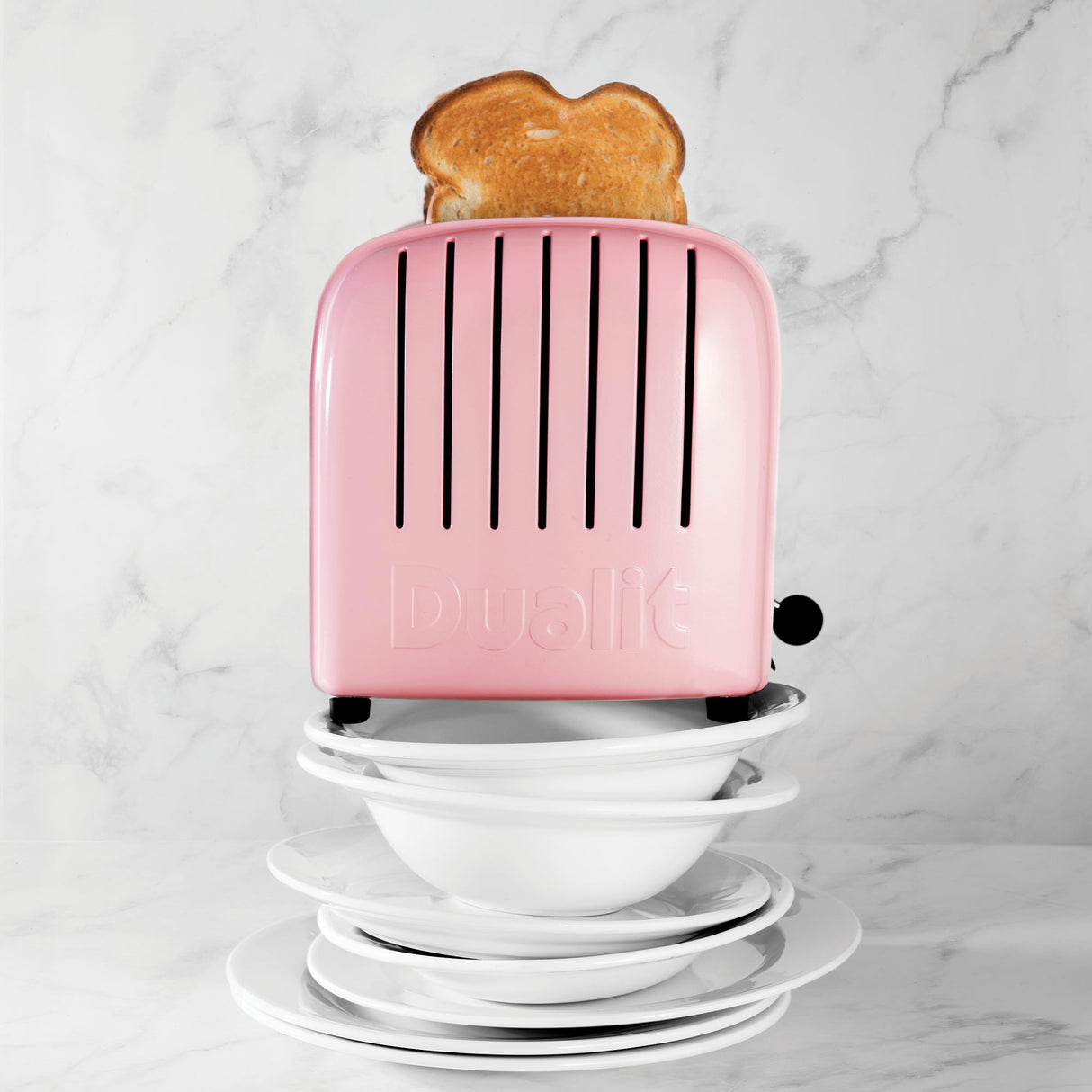 Dualit 2 Slice NewGen Classic Toaster, Petal Pink