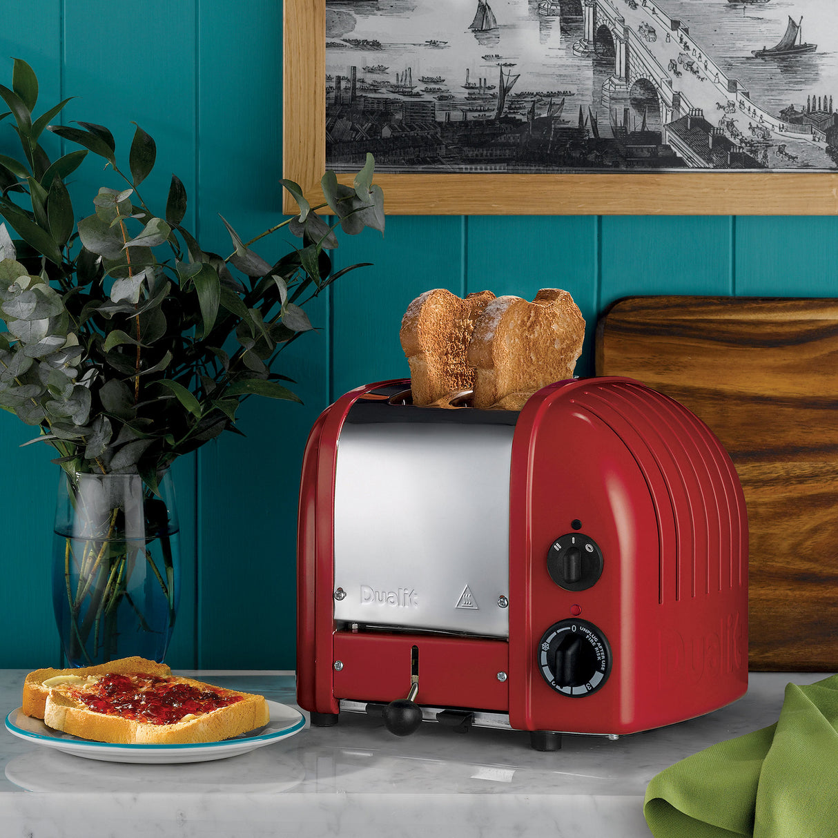 Dualit 2 Slice NewGen Classic Toaster, Red