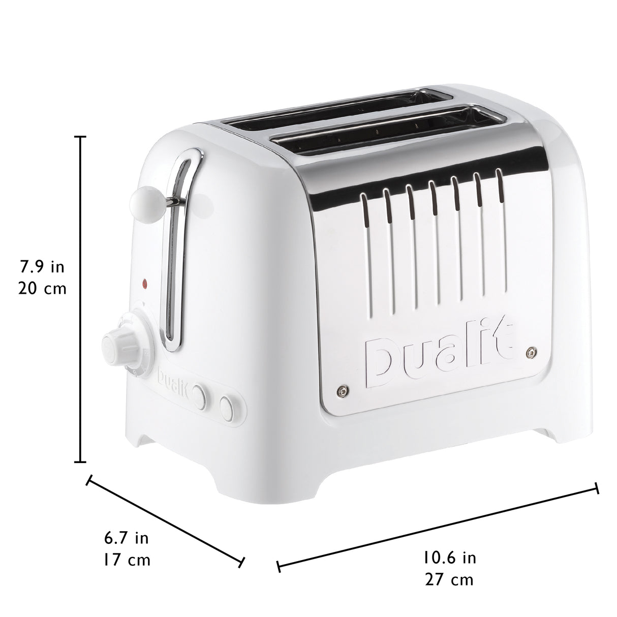 Dualit 2 Slot Lite Toaster, White