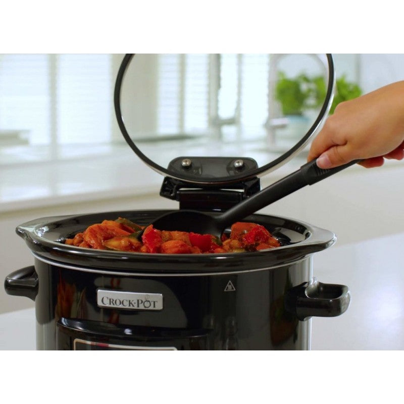 Crock-Pot 4,7L Slow Cooker, lėtas virimas su laikmačių, juodas