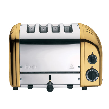 Dualit 4 Slice NewGen Classic Toaster, Brass