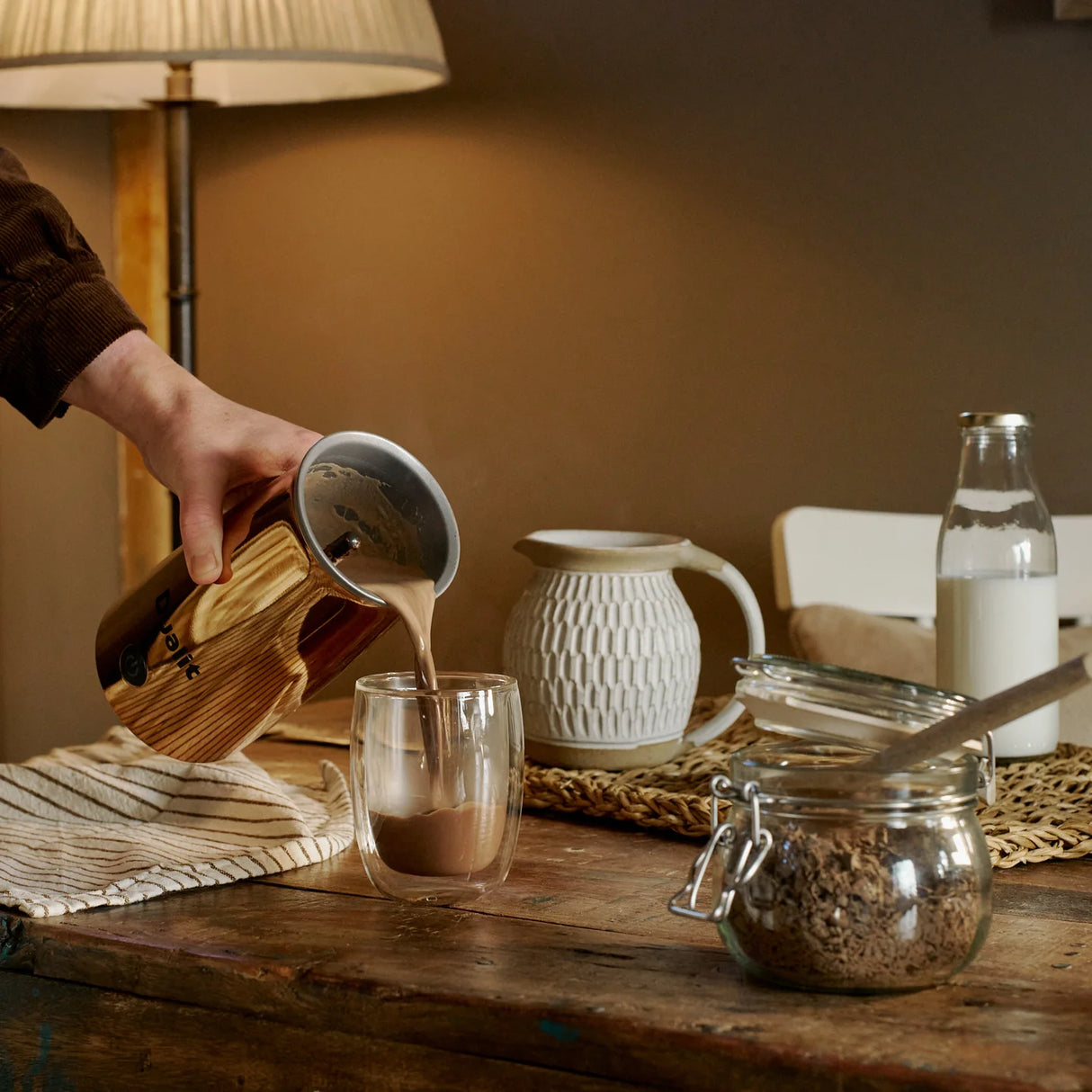 Dualit Handheld Milk Frother & Hot Chocolate Maker, Copper