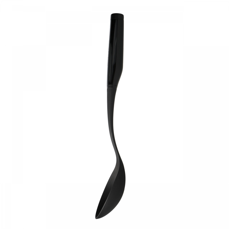 KitchenAid 6 dalių indų rinkinys ir keraminis laikiklis, Onyx Black